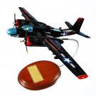 Airplane USAF Douglas A-26 Invader B-26T Attack Bomber 8.5"  Wood Model Aircraft