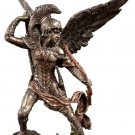 Archangel Uriel Flame Of God Watches Over Thander 9.2/3" Cold Cast Bronze Statue