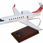 Airplane LEARJET 75 Business Class Jet New Red Livery  20" Wood Model Aircraft