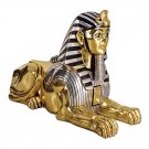 Ancien Egypt Art Grand Gilded Egyptian Sphinx 47" Garden Statue