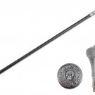 Traditional Walking Stick Skull Stainless Steel Cane