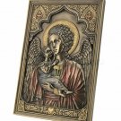 Icon Guardian Angel With Child Wall / Desktop Cold Cast Bronz Plaque or Stand