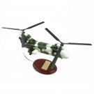 Helicopter US Marines Boeing Ch-46 Sea Knight  10" Wood  Model Aircraft