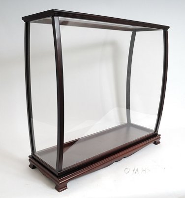 Display Case Large Wood With Plexiglass  Cabinet For Tall Ships Yachts and  Boat Models