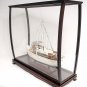 Display Case Large Wood With Plexiglass Cabinet For Tall Ships Yachts and Boat Models