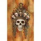 Balinese God of the After Life 14" Sculptural Skull Wall Mask