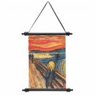European  Art 20"  Wall Tapestry The Silent Scream By Artist Edvard Munch