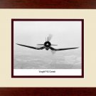 Airplane USAF Vought F4U Corsair WW2 Framed Photo