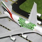 Airplane Emirates Airbus A380 Green Expo 2020 Diecast 14.5"  Model Aircraft