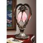 Victorian Hanging Tulip Stained Glass Desktop 16.5" Lamp