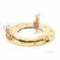 Solid Brass Porthole Mirror 9.5 " Round Nautical Wall Decor