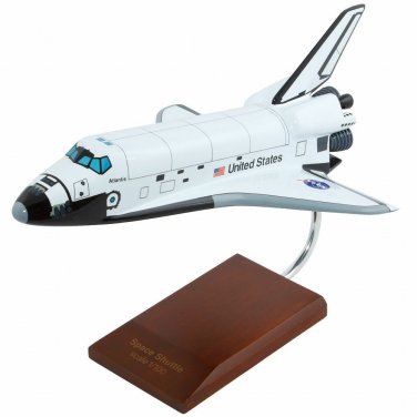 NASA Space Orbiter Shuttle Atlantis 10" Wooden Model Space Craft
