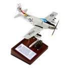 Airplane USN Douglas A1H Skyraider With Ordinance 12" Wooden Model  Aircraft