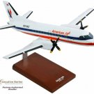Airplane American Airlines Eagle Saab SF340 Desktop 17.5" Wooden Model Aircraft