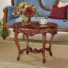 French Royal Louis XV Style Sculptural Solid Hardwood 20.5" Cocktail Table