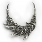 Contemporary Style Jewelry Crowned with Laurels Romantic Hand Cast Necklace
