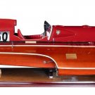 Thunderboat Hydroplane Speed Boat 25.2" Built Wooden Model Ship Assembled