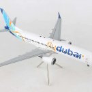 Airplane Fly Dubai Boeing 737 Max8 Registration  A6-MAX Diecast Model Aircraft