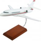 Airplane Falcon 2000 Private Jet 16.50" Wood Model Aircraft
