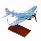 Airplane WWII USN Douglas SBD5 Scout Bomber Dauntless 12.5" Wood Model Aircraft