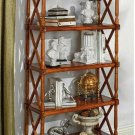 Parliament Hardwood Bookcase Collection With X-Frame Open Five Shelves