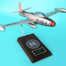 Airplane USAF Republic F-84G Thunderjet 55 Tactical Sqdrn Wood Model Aircraft
