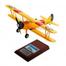 Airplane WWII USN PT-17 Stearman Kaydet Yellow Peril 13.5" Wood Model Aircraft