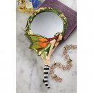 Magical Hand Looking Fairies Glass 11" Scalptural Mirror