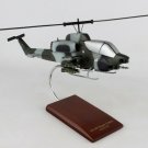 USN Helicopter Bell AH-1W Super Cobra Camouflage Large 17" Wood Model Aircraft