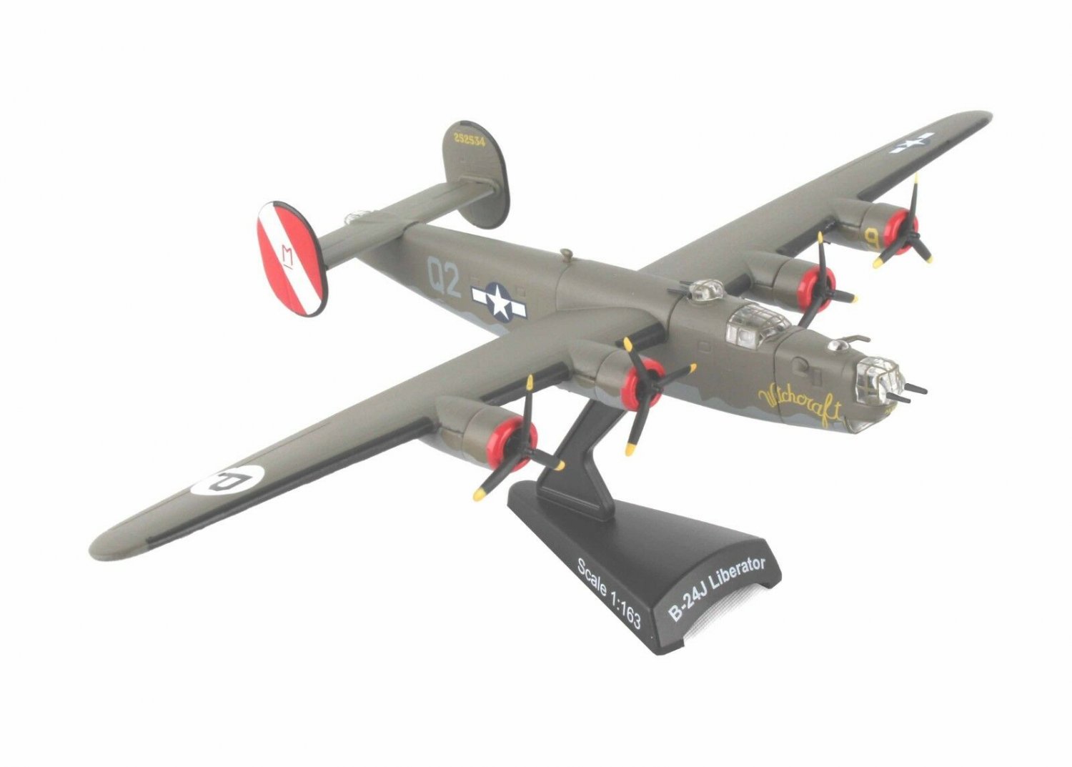 Airplane USAF Consolidated B24 LIBERATOR WITCHCRAFT Diecast Model Aircraft