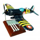 Airplane USN Combat CORSAIR F4U-7 With Ordinance 10.3" Wood Model Aircraft