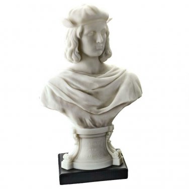 Raphael Sanzio da Urbino Renaissance Master Bonded Marble 9.5" Statue Bust