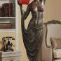 Art Deco French Goddess of Light 70" Sculptural Floor Lamp by Pierre Le Faguays