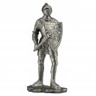 Legendary Medieval Templar Knight Wth Axe and Shield Statue