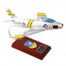 Airplane USAF F-86F Sabre War Jet Dottie 13.75" Wood Model Aircraft