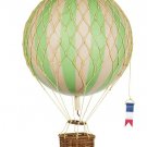 Jules Verne Royal True Green 22" Hot Air Balloon Hanging Aviation Decor