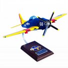 Airplane US Navy Grumman F8F-1 Bearcat 13.50" WWII Wood Model Aircraft