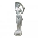 Antique Beautiful Nude Alluring Venus Goddes of Love17" Bonded Marble Statue