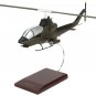 US Army Helicopter Bell AH-1G Super Cobra 15.75" Wood Model Aircraft