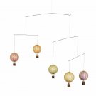 Hot Air Balloon Mobile Pastel Colors Hanging Aviation Nursery Home Ceiling Decor