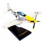 Airplane USAF P-51D Mustang Fighter Detroit Miss 8" Wood Model Aircraft