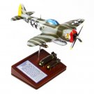 Airplane USAAF Republic P-47D Thunderbolt With Boms 10.75" Wood Model Aircraft