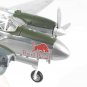 Airplane USAF Lockheed P-38J Flying Red Bulls Diecas Model Aircraft
