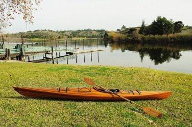 Real Fast Performance Kayak 15 Ft Handmade Built Wooden Model Assembled