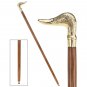 Walking Stick Empress Collection Mallard Duck Brass Solid Hardwood 36" Cane