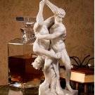 Ancient Greek Gods Hercules and Diomedes 12" Bonded Marble Nude Statue By Vincenzo de’ Rosii