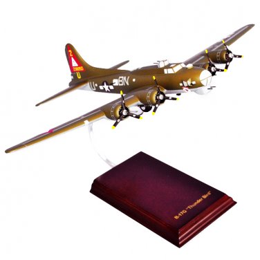 Airplane USAF B-17G Thunderbird Flying Fortress  14.3" Wood Model Aircraft