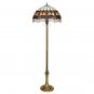 Victorian Parlor Tiffany Style Stained Glass 60" Floor Lamp