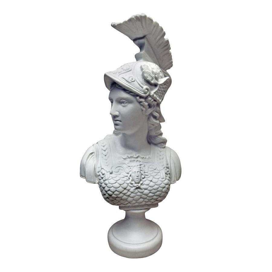 Minerva Roman Goddess Of Wisdom Bonded Marble 13 5 Sculptural Bust By