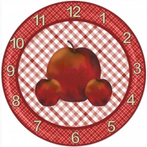 APPLE TEACHER CLOCK -- GREAT TEACHER APPRECIATION GIFT!